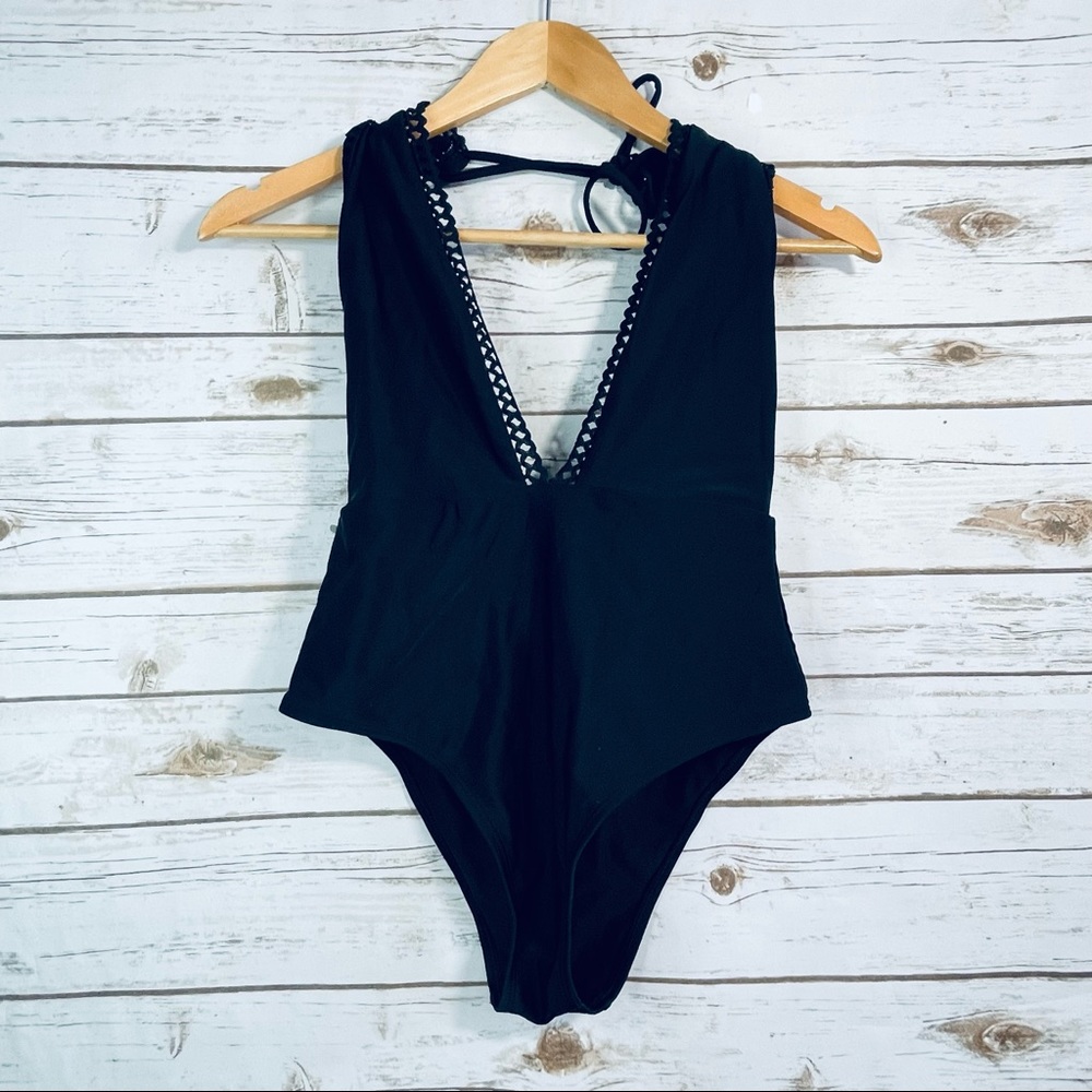 Black Aerie one piece swimsuit size medium
